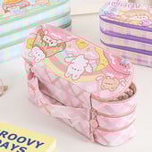 Tri/dva sloja pernice Slatka kawaii pisaći pribor Torbica za olovke Torbica za pohranu za djevojčice Školske učenice Organizator Potrepštine