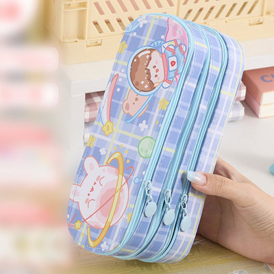 Tri/dva sloja pernice Slatka kawaii pisaći pribor Torbica za olovke Torbica za pohranu za djevojčice Školske učenice Organizator Potrepštine