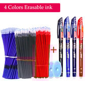 33 vnt / rinkinys Mokyklinis trinamas gelio rašiklių rinkinys 0,5 mm plono taško juodos/mėlynos/raudonos spalvos rašalo Tušinukų raštinės reikmenys Biuro reikmenys