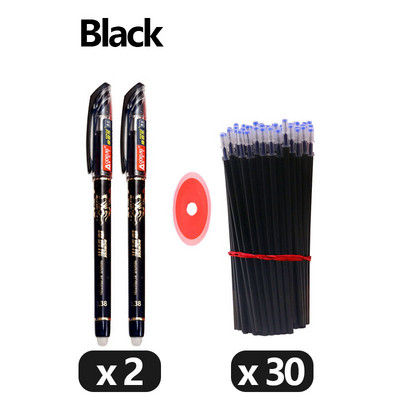 33 vnt / rinkinys Mokyklinis trinamas gelio rašiklių rinkinys 0,5 mm plono taško juodos/mėlynos/raudonos spalvos rašalo Tušinukų raštinės reikmenys Biuro reikmenys