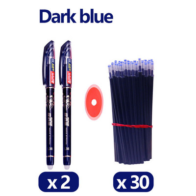 33 vnt / rinkinys Mokyklinis trinamas gelio rašiklių rinkinys 0,5 mm plono taško juodos/mėlynos/raudonos spalvos rašalo Tušinukų raštinės reikmenys Biuro reikmenys