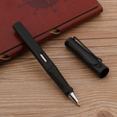 Visokokvalitetna 320 plastična kemijska olovka za korekciju držanja, mat zeleno siva, 0,5 MM, uredska roler s crnim punjenjem