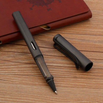 Visokokvalitetna 320 plastična kemijska olovka za korekciju držanja, mat zeleno siva, 0,5 MM, uredska roler s crnim punjenjem