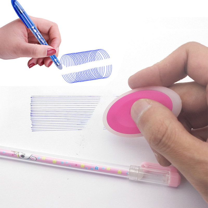 100 kom/lot Izbrisiva gel olovka Dodatna punjenja Plava 0,5 mm šipka za gel tintu Ručka koja se može prati Pribor za pisanje Školski materijal za gel olovke