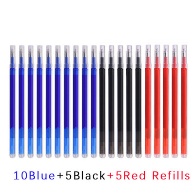 Pilot cu gel ștergător, albastru magic, negru, roșu, cerneală, 0,5 mm, tije de reumplere ștersabile, articole de papetărie japoneze, rechizite de scris pentru școală