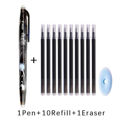 Pilot cu gel ștergător, albastru magic, negru, roșu, cerneală, 0,5 mm, tije de reumplere ștersabile, articole de papetărie japoneze, rechizite de scris pentru școală