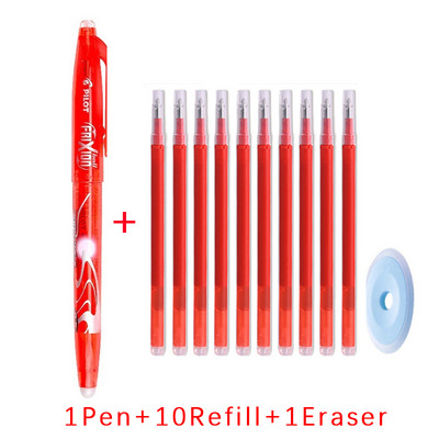 Pilot cu gel ștergător, albastru magic, negru, roșu, cerneală, 0,5 mm, tije de reumplere ștersabile, articole de papetărie japoneze, rechizite de scris pentru școală