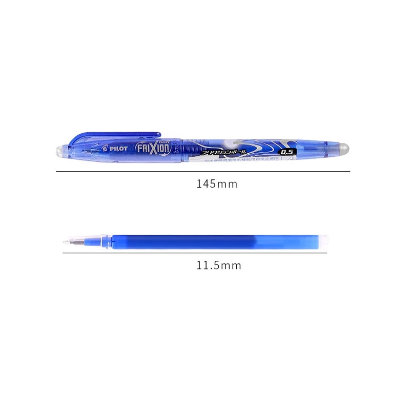 Pilot cu gel ștergător, albastru magic, negru, roșu, cerneală, 0,5 mm, tije de reumplere ștersabile, articole de papetărie japoneze, rechizite de scris pentru școală