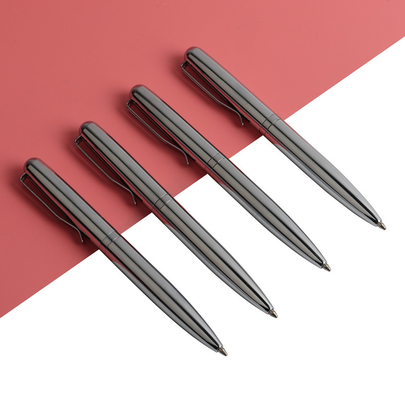 Mini metāla lodīšu pildspalva Rotējoša kabatas izmēra pildspalva Pārnēsājama lodīšu pildspalva Maza eļļas pildspalva Izsmalcināti biroja un skolas piederumi