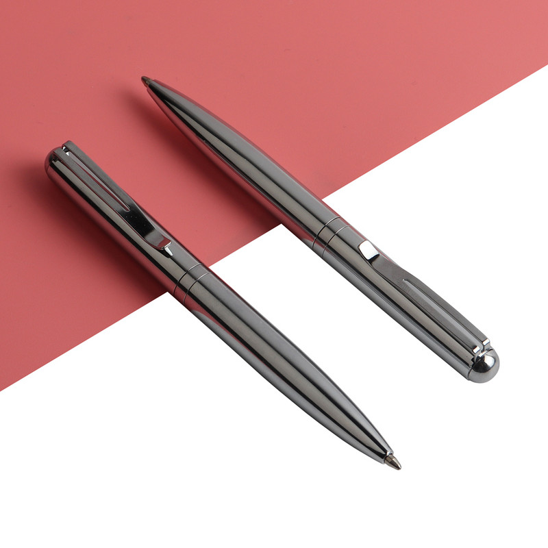 Mini metāla lodīšu pildspalva Rotējoša kabatas izmēra pildspalva Pārnēsājama lodīšu pildspalva Maza eļļas pildspalva Izsmalcināti biroja un skolas piederumi