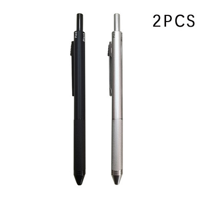 Naujos technologijos gravitacijos jutiklis 4 viename Daugiaspalvis tušinukas metalinis daugiafunkcis rašiklis 3 spalvų rutulinio taško papildymas ir pieštuko laidas