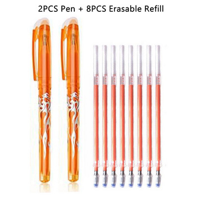 Gel olovka s plavom i crnom tintom u 12 boja Set štapića s izbrisivim punjenjem Izbrisiva olovka s perivom ručkom Gel olovka za pisanje u školi