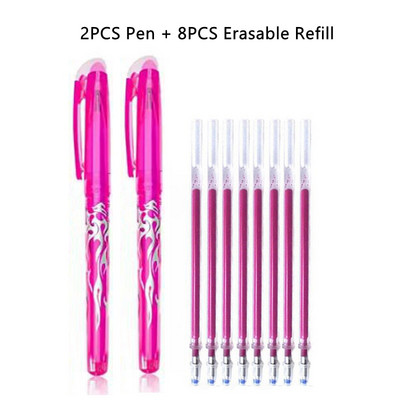 Gel olovka s plavom i crnom tintom u 12 boja Set štapića s izbrisivim punjenjem Izbrisiva olovka s perivom ručkom Gel olovka za pisanje u školi