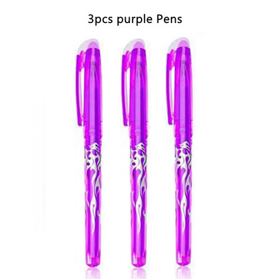 Gel olovka s plavom i crnom tintom u 12 boja Set štapića s izbrisivim punjenjem Izbrisiva olovka s perivom ručkom Gel olovka za pisanje u školi