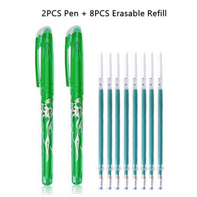 Gel olovka s plavom i crnom tintom u 12 boja Set štapića s izbrisivim punjenjem Izbrisiva olovka s perivom ručkom Gel olovka za pisanje u školi