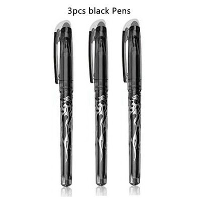 Gel olovka s plavom i crnom tintom u 12 boja Set štapića s izbrisivim punjenjem Izbrisiva olovka s perivom ručkom Gel olovka za pisanje u školi