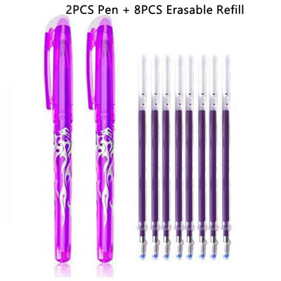 Gel olovka s plavom i crnom tintom u 12 boja Set štapića s izbrisivim punjenjem Izbrisiva olovka s perivom ručkom Gel olovka za pisanje u školi
