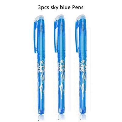 Gel olovka s plavom i crnom tintom u 12 boja Set štapića s izbrisivim punjenjem Izbrisiva olovka s perivom ručkom Gel olovka za pisanje u školi