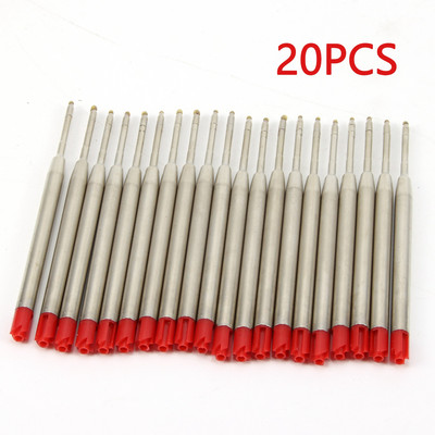 20 τμχ\σετ L: 3,9 σε Ανταλλακτικά στυλό για στυλό Parker, μπλε κόκκινο μαύρο μελάνι μεσαίου σημείου