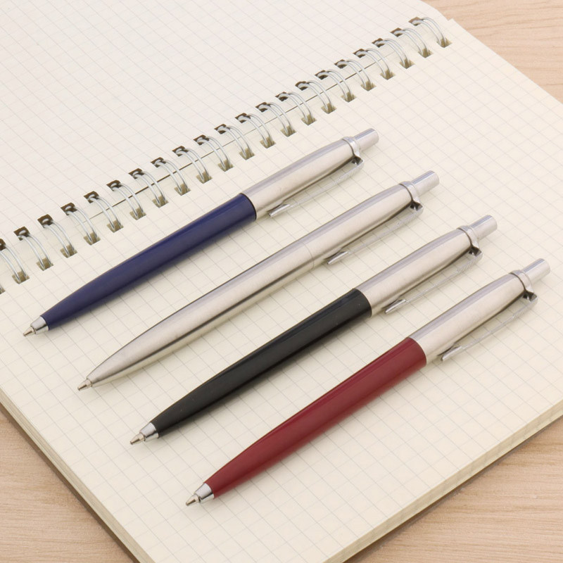 Set od 3 komada kemijske olovke Tip tintne olovke Pisaći pribor od nehrđajućeg čelika Uredski školski pribor Poklon olovka za pisanje