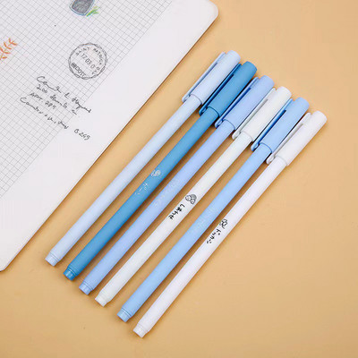 6Pcs/Set Slatka Morandi gel olovka Kawaii 0,5 mm crna kemijska olovka Uredska školska potrepština Vodena olovka za pisanje učenika Neutralna olovka