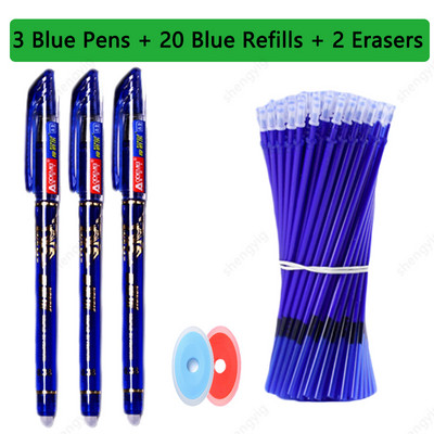 25 τμχ/σετ Kawaii Erasable στυλό Gel στυλό σκίτσο Γράψιμο επιστολόχαρτο για σημειωματάριο σχολικά είδη στυλό χαριτωμένα παιδικά στυλό μολύβι