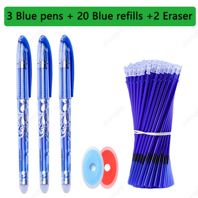25 τμχ/σετ Kawaii Erasable στυλό Gel στυλό σκίτσο Γράψιμο επιστολόχαρτο για σημειωματάριο σχολικά είδη στυλό χαριτωμένα παιδικά στυλό μολύβι