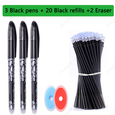 25 τμχ/σετ Kawaii Erasable στυλό Gel στυλό σκίτσο Γράψιμο επιστολόχαρτο για σημειωματάριο σχολικά είδη στυλό χαριτωμένα παιδικά στυλό μολύβι