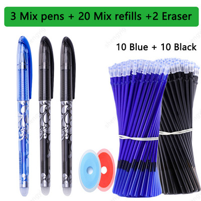 25 τμχ/σετ Kawaii Erasable στυλό Gel στυλό σκίτσο Γράψιμο επιστολόχαρτο για σημειωματάριο σχολικά είδη στυλό χαριτωμένα παιδικά στυλό μολύβι