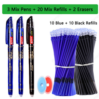 25 τμχ/σετ Kawaii Erasable στυλό Gel στυλό σκίτσο Γράψιμο επιστολόχαρτο για σημειωματάριο σχολικά είδη στυλό χαριτωμένα παιδικά στυλό μολύβι