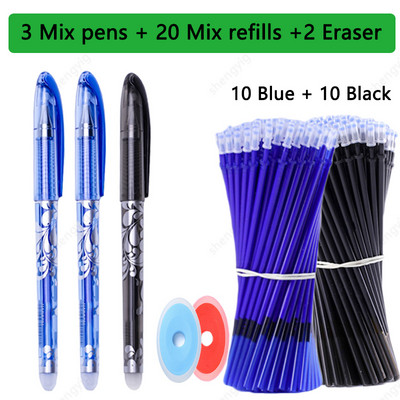 25 τμχ/σετ Kawaii Erasable στυλό Gel στυλό σκίτσο Γράψιμο επιστολόχαρτο για σημειωματάριο σχολικά είδη στυλό χαριτωμένα παιδικά στυλό μολύβι