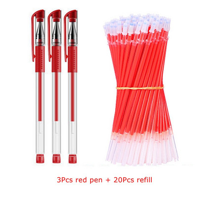 5/23 τμχ/σετ στυλό Gel Ink Pens Fine Point Gel Pens Refill 0,5mm for Japanese Office School Cute Kawaii Stationery Supply