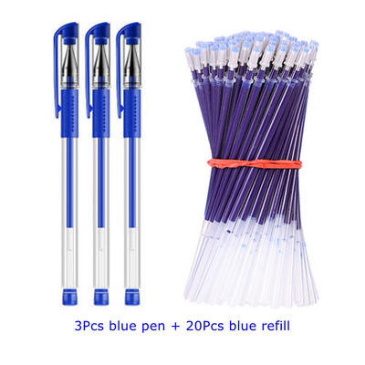 5/23 τμχ/σετ στυλό Gel Ink Pens Fine Point Gel Pens Refill 0,5mm for Japanese Office School Cute Kawaii Stationery Supply