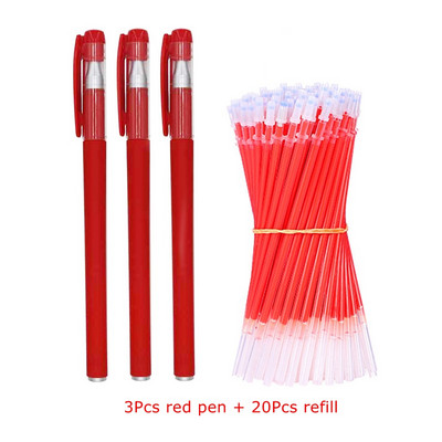 5/23 τμχ/σετ στυλό Gel Ink Pens Fine Point Gel Pens Refill 0,5mm for Japanese Office School Cute Kawaii Stationery Supply