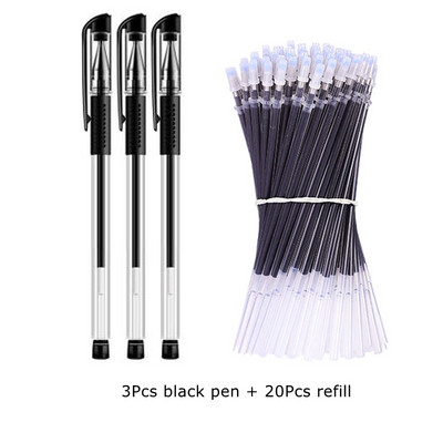 5/23 τμχ/σετ στυλό Gel Ink Pens Fine Point Gel Pens Refill 0,5mm for Japanese Office School Cute Kawaii Stationery Supply
