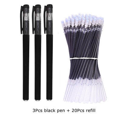 5/23 τμχ/σετ στυλό Gel Ink Pens Fine Point Gel Pens Refill 0,5mm for Japanese Office School Cute Kawaii Stationery Supply