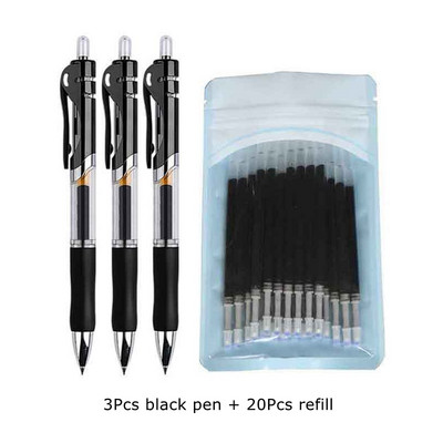 5/23 τμχ/σετ στυλό Gel Ink Pens Fine Point Gel Pens Refill 0,5mm for Japanese Office School Cute Kawaii Stationery Supply