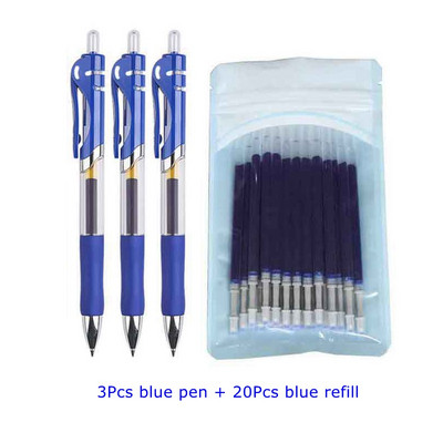 5/23 τμχ/σετ στυλό Gel Ink Pens Fine Point Gel Pens Refill 0,5mm for Japanese Office School Cute Kawaii Stationery Supply