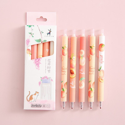 5/23 τμχ/σετ στυλό Gel Ink Pens Fine Point Gel Pens Refill 0,5mm for Japanese Office School Cute Kawaii Stationery Supply