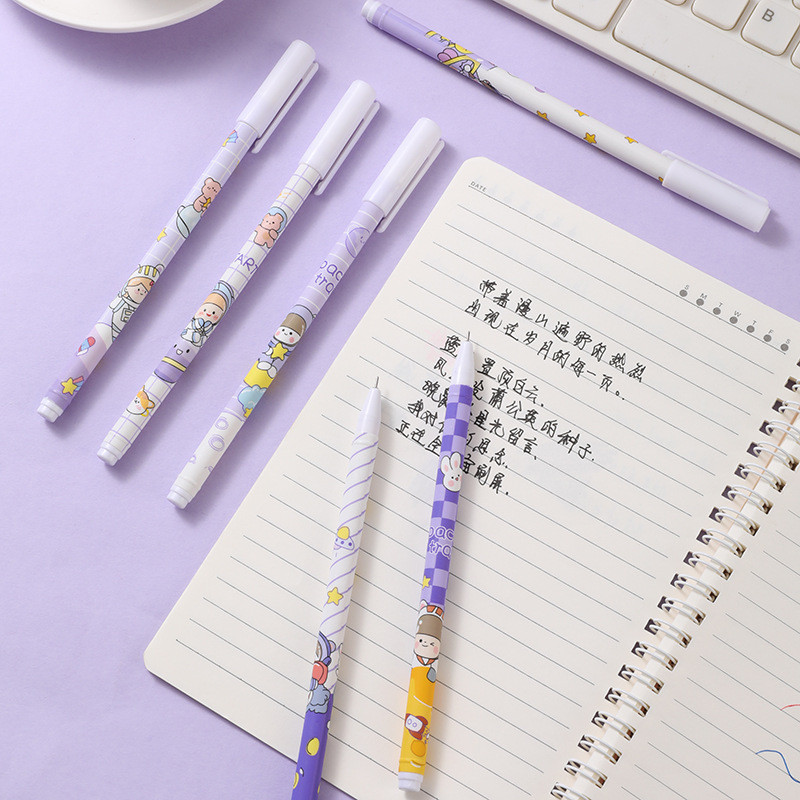 5/23 τμχ/σετ στυλό Gel Ink Pens Fine Point Gel Pens Refill 0,5mm for Japanese Office School Cute Kawaii Stationery Supply