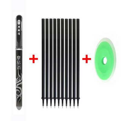 12 kom./set olovka za brisanje, 0,5 mm dopuna, periva ručka, gel olovka s plavom/crnom/crvenom tintom za školski uredski pribor za pisanje.