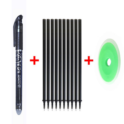 12 kom./set olovka za brisanje, 0,5 mm dopuna, periva ručka, gel olovka s plavom/crnom/crvenom tintom za školski uredski pribor za pisanje.