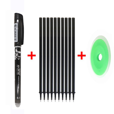 12 kom./set olovka za brisanje, 0,5 mm dopuna, periva ručka, gel olovka s plavom/crnom/crvenom tintom za školski uredski pribor za pisanje.