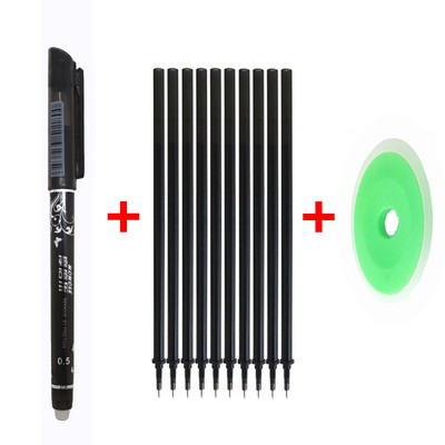 12 kom./set olovka za brisanje, 0,5 mm dopuna, periva ručka, gel olovka s plavom/crnom/crvenom tintom za školski uredski pribor za pisanje.