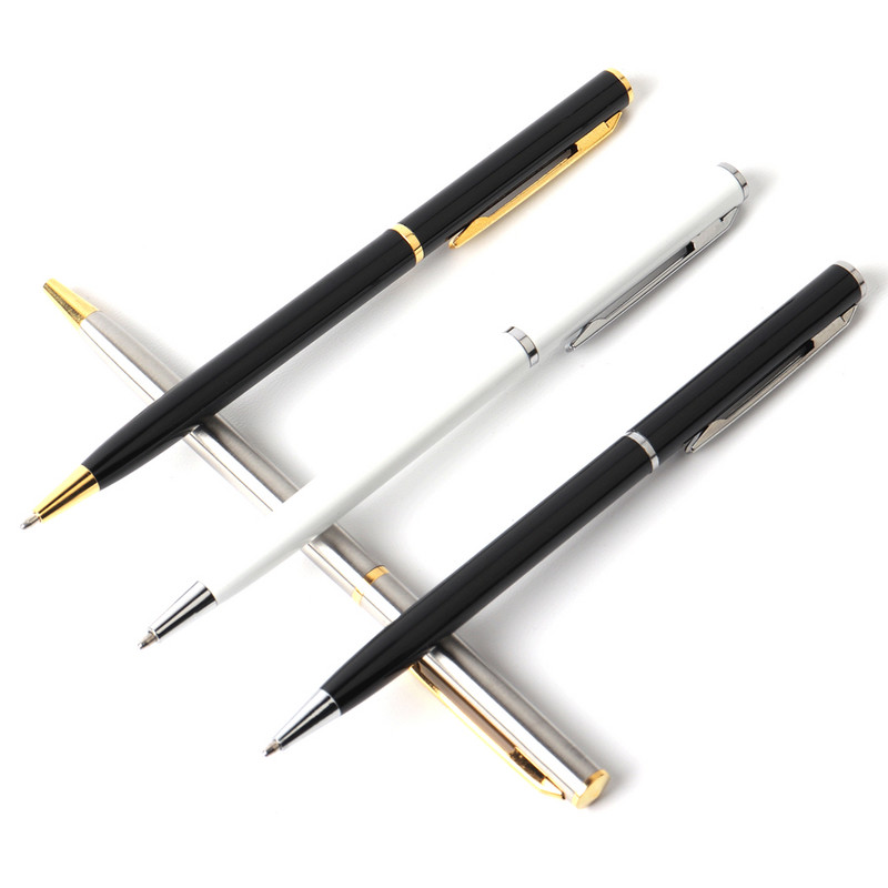 1+10vnt/rinkinys Metalinis tušinukas su užpildais mokyklos biurui Nerūdijančio plieno medžiaga, besisukanti raštinės reikmenys, rašikliai