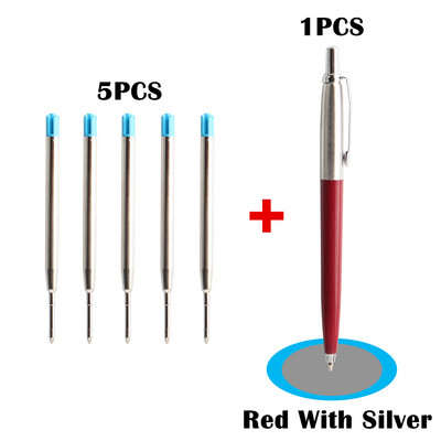 2/6/10/PCS Μεταλλικό στυλό στυλό Προώθησης G2 Refill Blue Ink Αυτόματο Σετ στυλό για σχολικά χαρτικά στυλό γραφείου