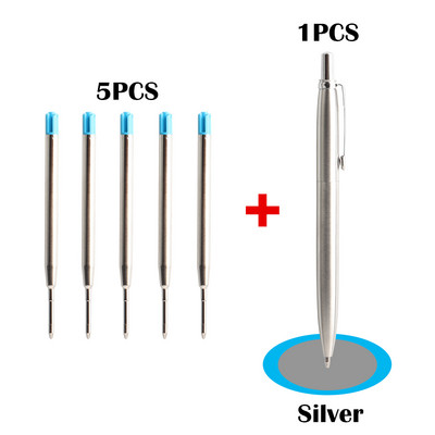 2/6/10/PCS Μεταλλικό στυλό στυλό Προώθησης G2 Refill Blue Ink Αυτόματο Σετ στυλό για σχολικά χαρτικά στυλό γραφείου