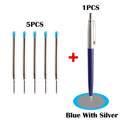 2/6/10/PCS Μεταλλικό στυλό στυλό Προώθησης G2 Refill Blue Ink Αυτόματο Σετ στυλό για σχολικά χαρτικά στυλό γραφείου