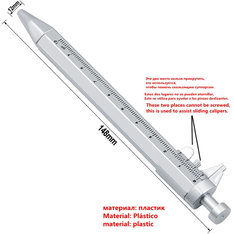 Višenamjenska kaliper olovka Kemijska olovka 0,5 mm Kemijska olovka Gel Ink Pennier Caliper Roler kemijska olovka Kreativnost Pribor