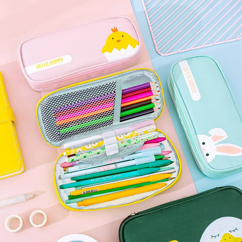 Kawaii crtani ispisani pernice velikog kapaciteta Oxford platnene torbe za pohranu olovki Kutija za olovke Torbica Uredski školski pribor